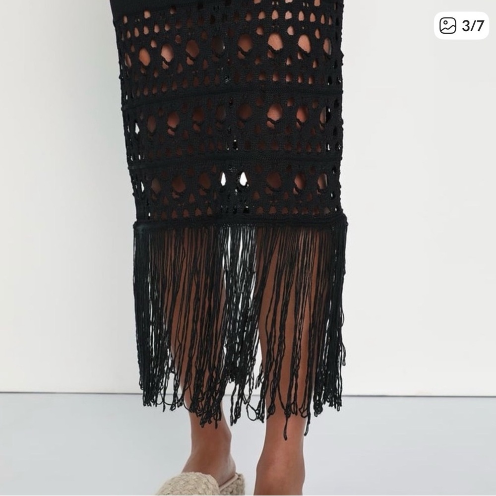Lulus Strapless Crochet Dress small - Picture 3 of 5